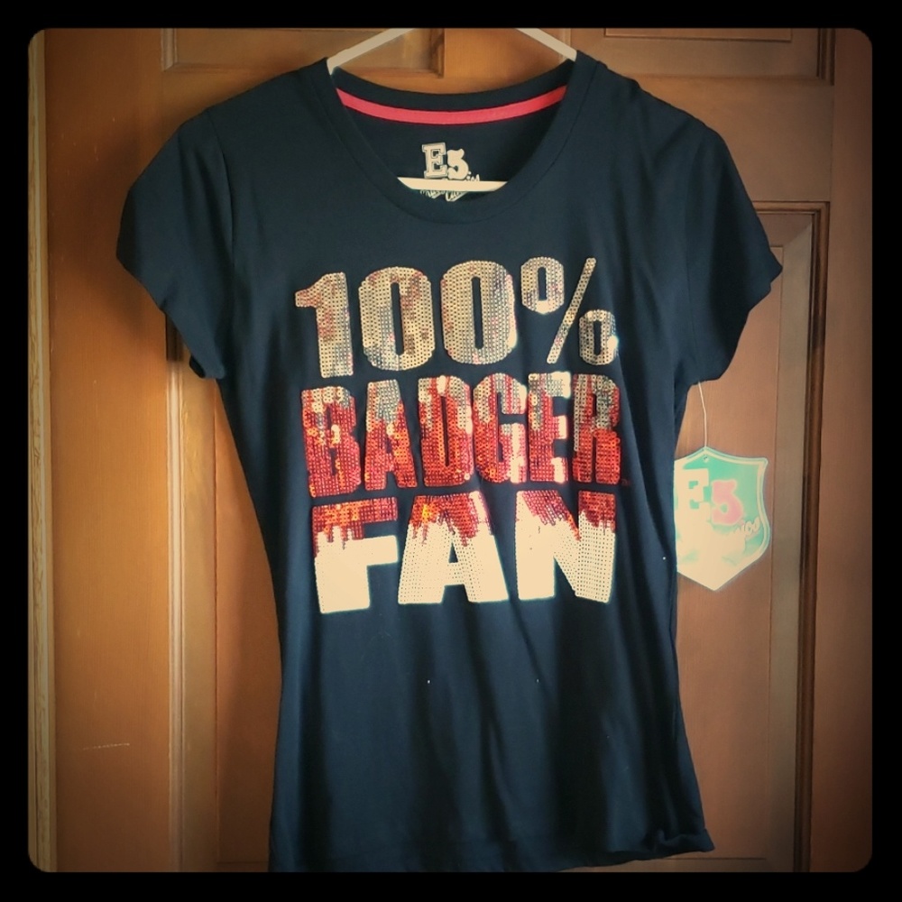 Wisconsin Badgers sequin tshirt